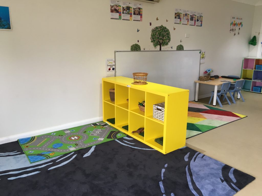 Daycare room, 3-5 years, block area